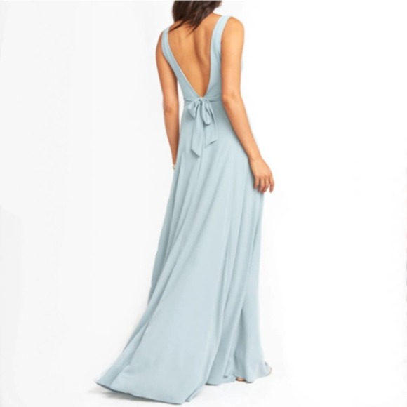 Show Me Your Mumu Jen Maxi Dress Silver Sage Crisp - Picture 8 of 15